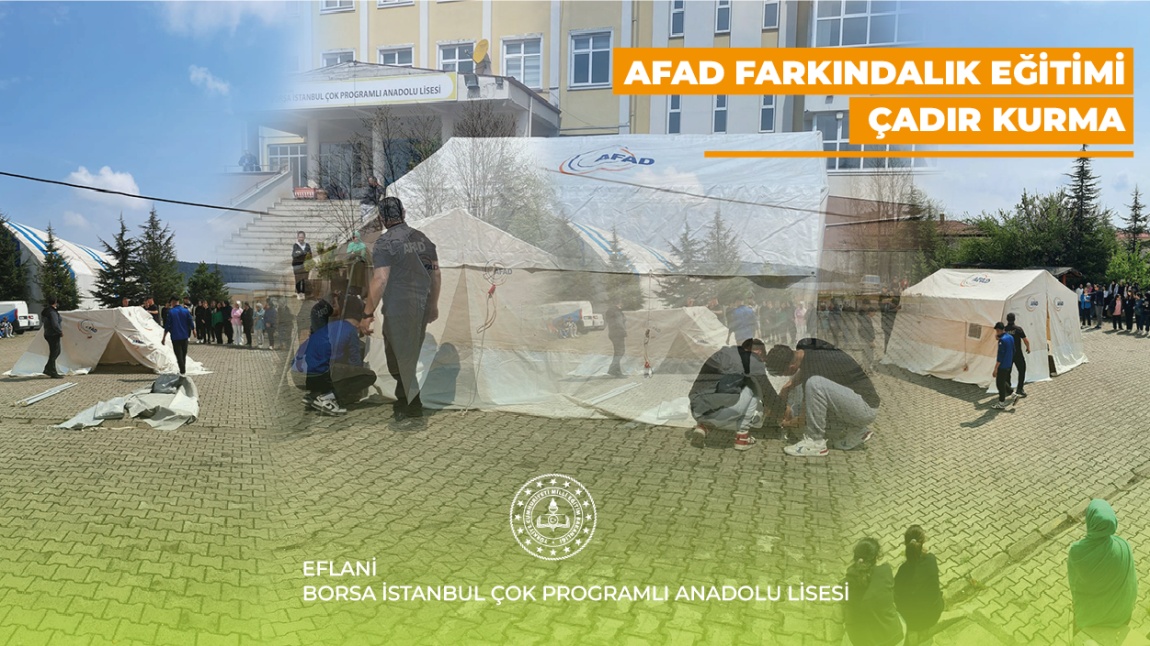 AFAD FARKINDALIK EĞİTİMİ VE ÇADIR KURMA UYGULAMASI