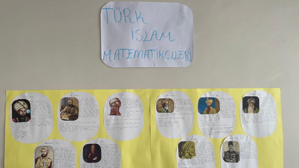 Türk İslam Matematikçileri Pano Çalışması